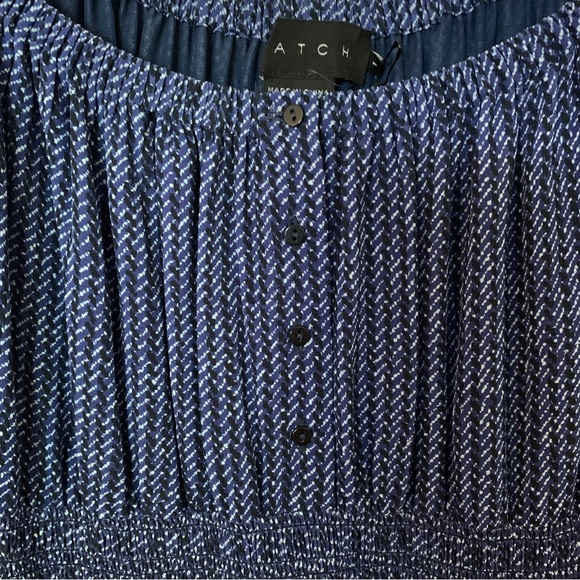 Hatch Maternity Briar Dress in Indigo Dot - Picture 3 of 6